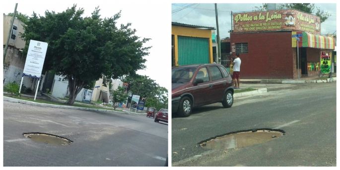 De pésima calidad la obra hecha por Mauricio Vila en la Av. Pedagógica.