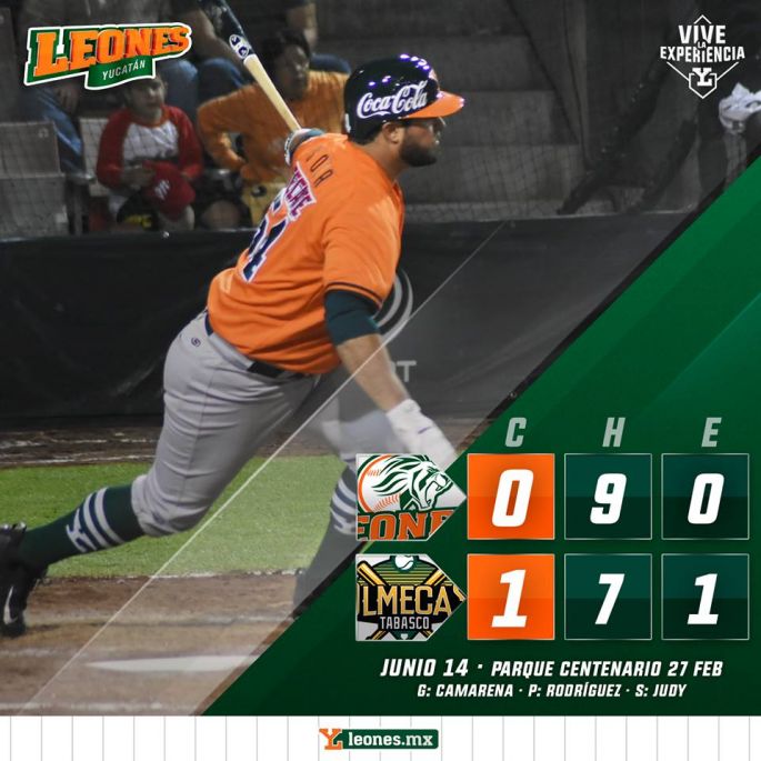 Olmecas de Tabasco, la piedra el zapato de los Leones, los derrotan 1-0 en el 1er juego