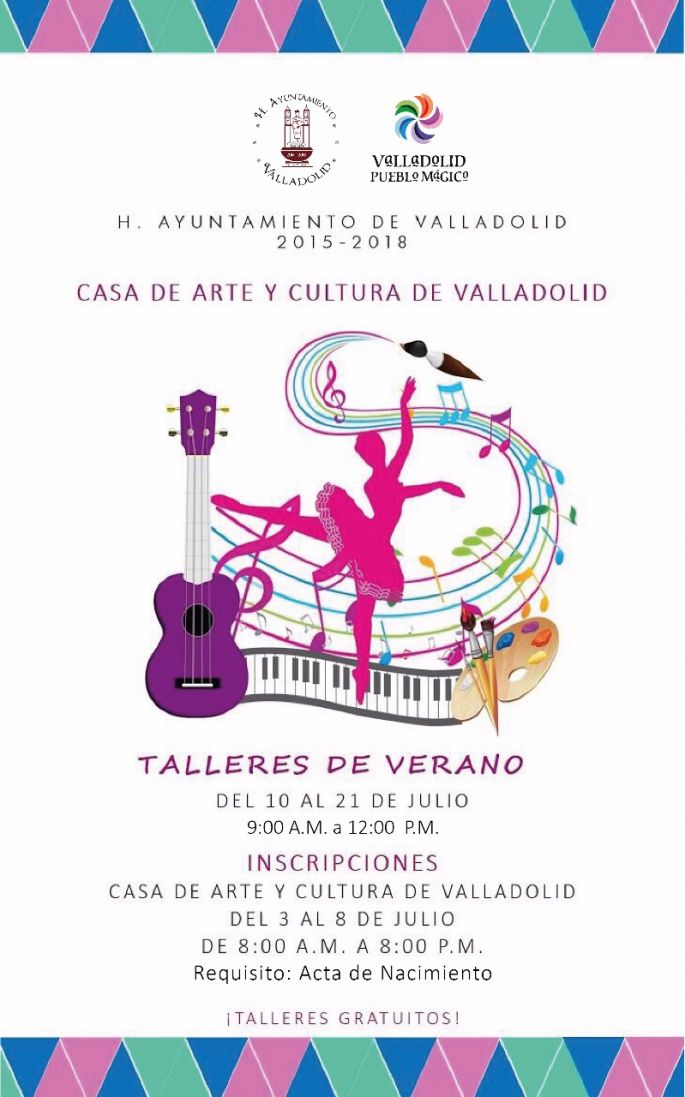 Habrá talleres de verano en la Casa de Arte y Cultura de Valladolid.