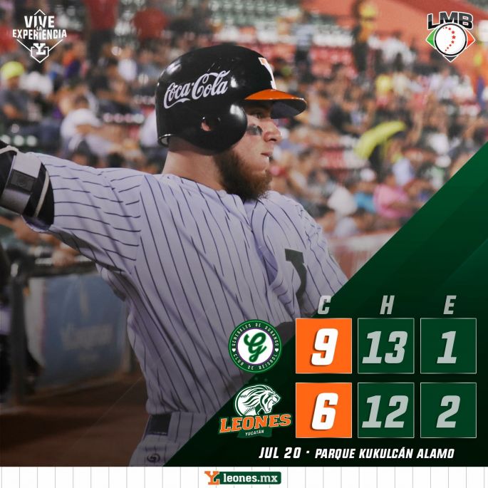 Los leones pierden el juego en la 9a entrada.