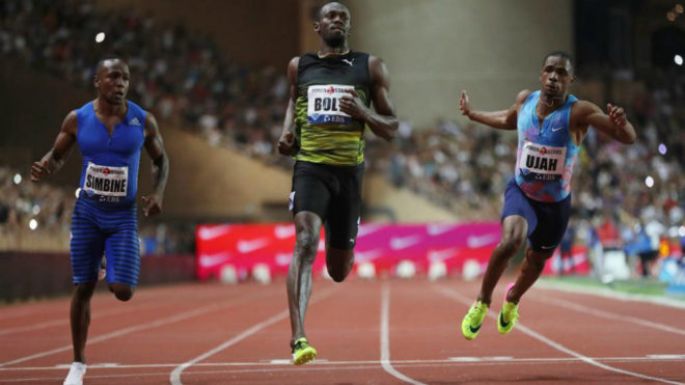 Usain Bolt triunfa en los 100 metros en Mónaco.