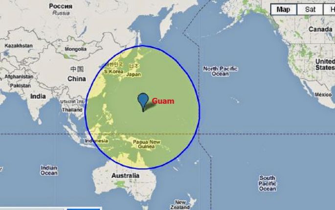 Corea del Norte amenaza con lanzar misiles en las bases estadounidenses de Guam.