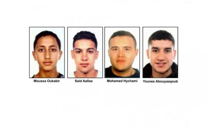 Los cinco terroristas abatidos en Cambrils son todos marroquíes de entre 17 y 24 años.