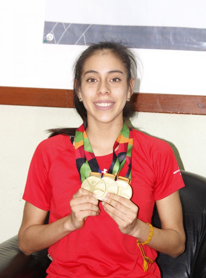 La gimnasta Marcela Quijano, en la búsqueda del Campeonato Mundial de Gimnasia rítmica.