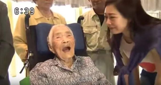 La persona más longeva del mundo, una japonesa de 117 años.