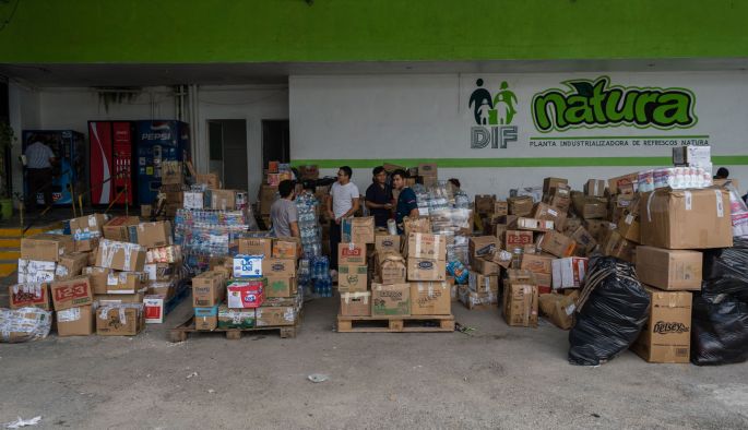 Yucatecos envían a Chiapas otras 30 toneladas de ayuda humanitaria 