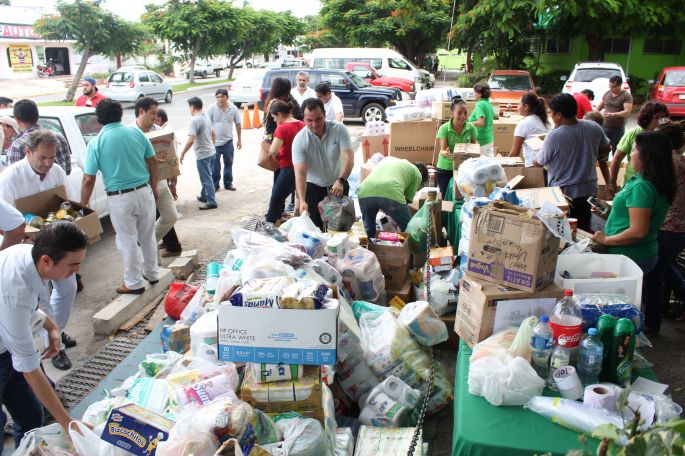 Funge Japay como centro de acopio para damnificados