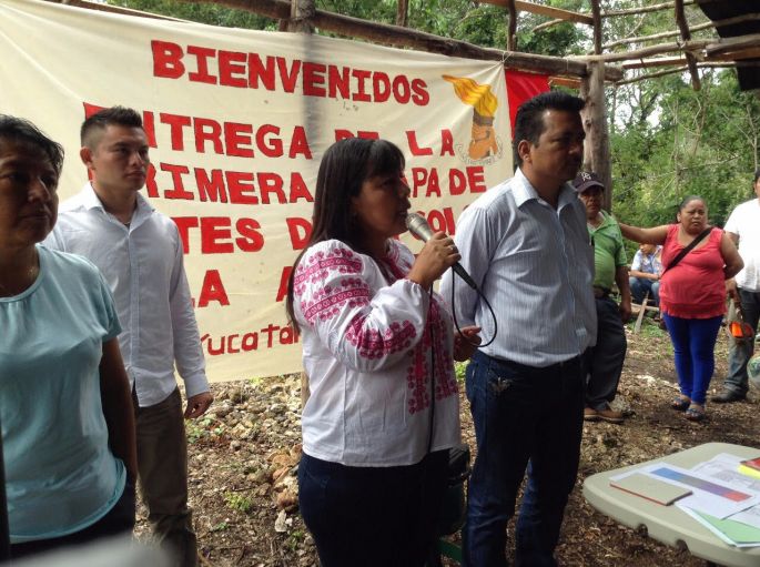 Comienza entrega de lotes a familias tizimileñas.
