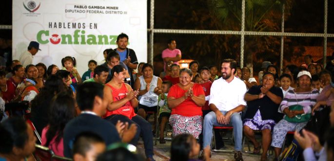 Más yucatecos hablan en confianza con Pablo Gamboa