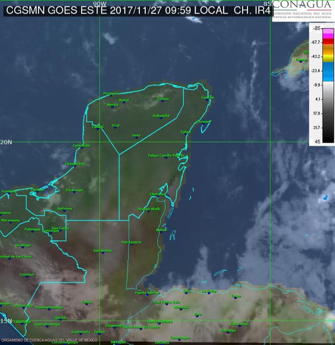 Se mantienen bajas temperaturas en la entidad