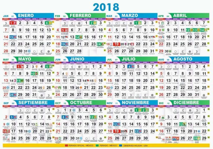 2018 traerá más dias festivos que 2017