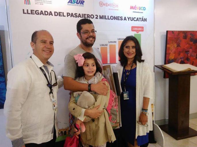 Arriba al aeropuerto de Mérida el pasajero 2 millones 