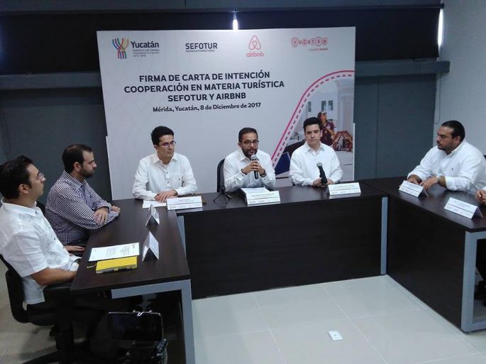 Gobierno de Yucatán y Airbnb firman carta de colaboración