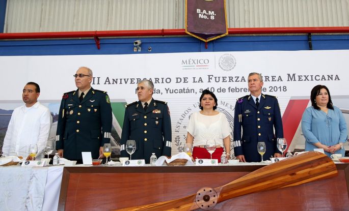 Se reconoce honor y lealtad de la Fuerza Aérea Mexicana, en su CIII aniversario
