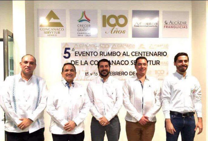 300 Líderes empresariales acuden a Campeche a la 5a Reunión Nacional de la Concanaco
