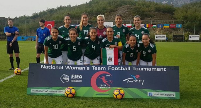 Tercer triunfo consecutivo para la Selección Nacional Femenil en la Copa Turquía 
