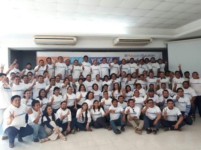 Empleados abandonan sus labores en el Ayuntamiento de Mérida para asistir a reuniones del PAN. Pide el PRI investigación