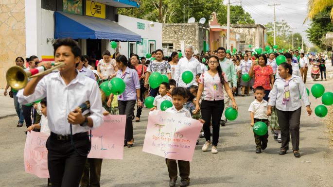 Mensajes de solidaridad llenan calles de Yaxkukul