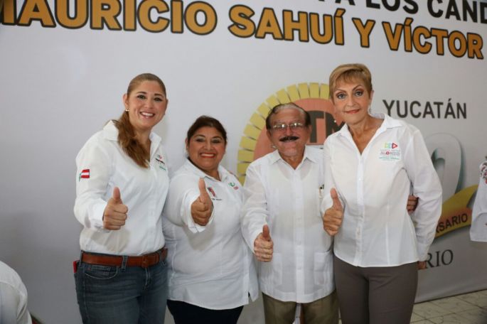 Alianza con el sector trabajador para detonar el desarrollo de Yucatán y nuestro país, asegura Verónica Camino Farjat.