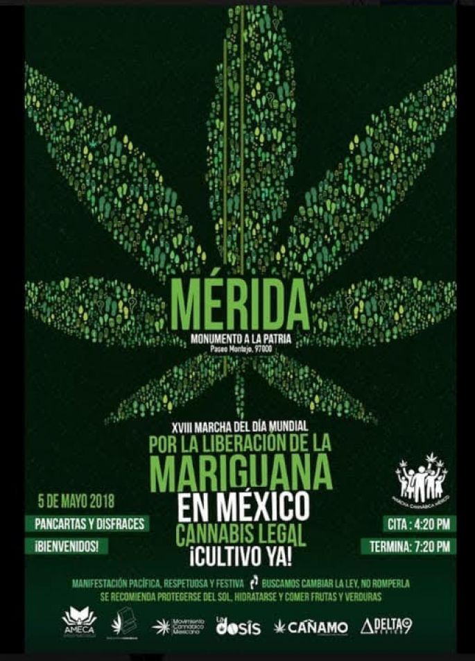 Hoy sábado la marcha por el Día Mundial por la Liberación de la Mariguana