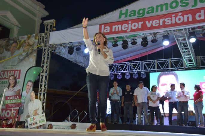 Cierra campaña Karla Franco en Tecoh con espectacular asistencia.