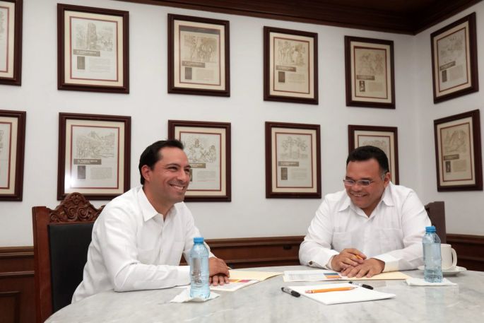 Mauricio Vila acude a Palacio de Gobierno para iniciar la entrega recepción del Estado, "no habrá cacería de brujas"