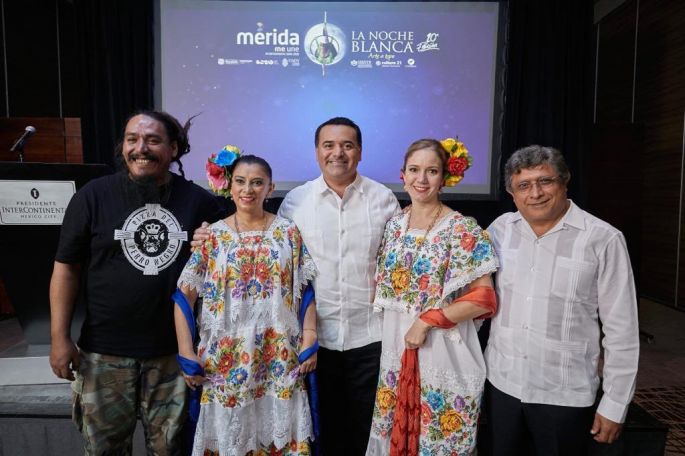 Mérida invita con su “Noche Blanca” al disfrute de arte y convivencia social