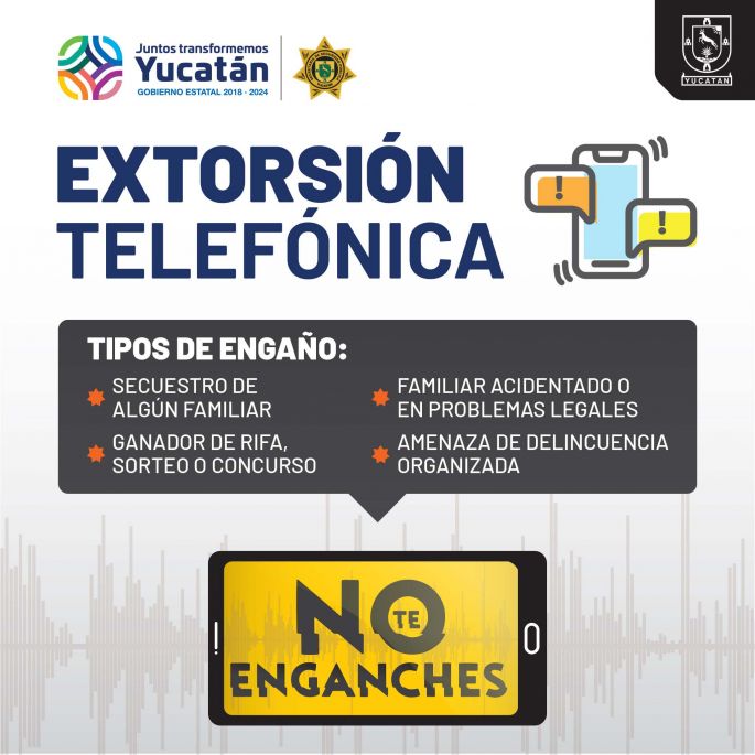 Campaña de prevención, para evitar la extorsión telefónica y el secuestro virtual