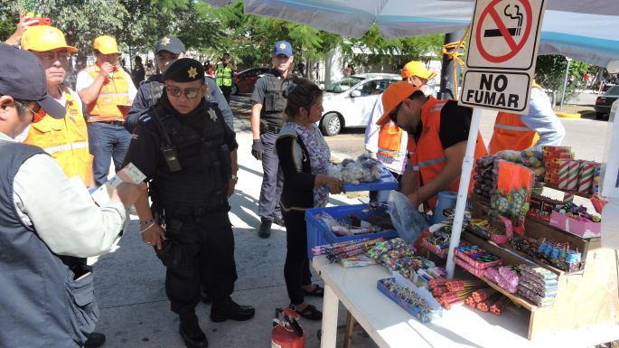 Realiza Protección Civil operativo para controlar pirotecnia