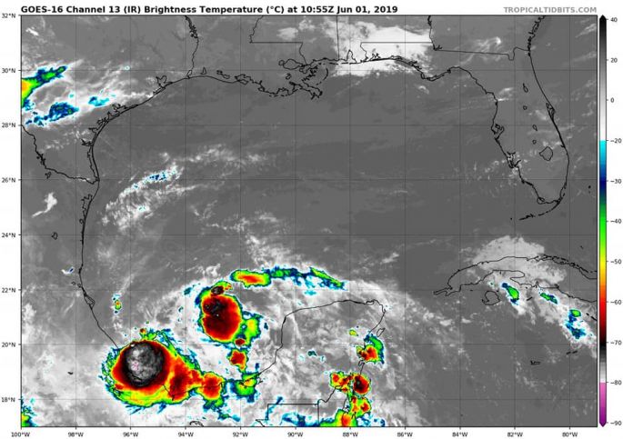 Inestabilidad atmosférica sobre Yucatán podría convertirse en ciclón