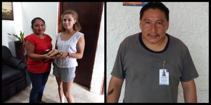 Cultur, con gente honesta; intendente de Uxmal halla y devuelve cartera a turista francesa 