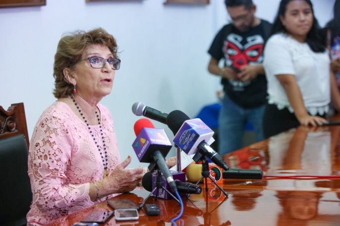 La secretaria General de Gobierno, María Fritz Sierra, refrenda respeto al derecho de manifestarse libremente