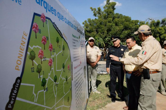Presencia de "Guardaparques" favorece  una mayor asistencia de familias meridanas en los espacios públicos