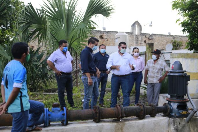 Supervisa el alcalde de Tekax, Diego Ávila, las obras que se realizan en Pencuyut   
