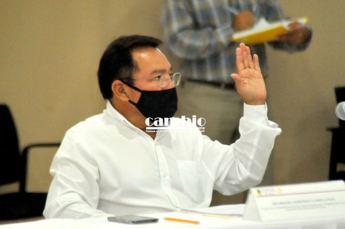 Miguel Candila Noh y su bancada morenistapanista en el Congreso del Estado