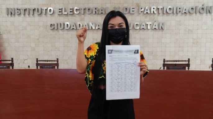 Natalia Mis Mex va por la reelección en Tinum, será candidata de NUEVA ALIANZA, PRI y PRD