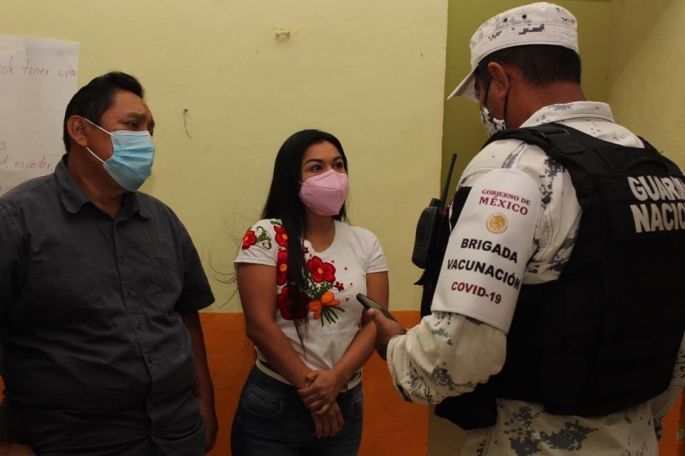 Felicitan a la alcaldesa Natalia Mis Mex por la jornada de vacunación contra el COVID-19 en Tinum