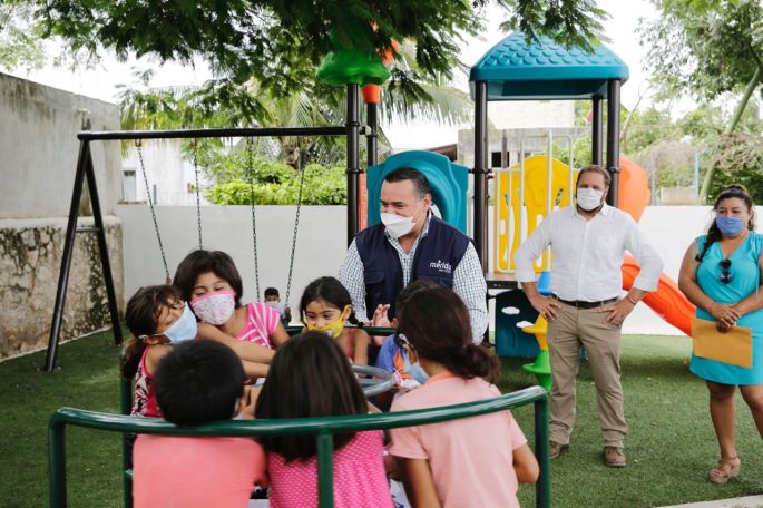 Con más y mejores espacios públicos el Ayuntamiento fortalece el tejido social de Mérida
