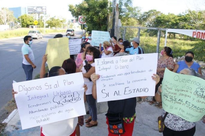 Vecinos de Cordemex dicen sí al Estadio Sostenible y a los empleos que va a generar