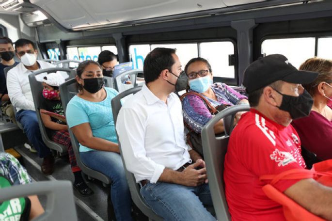Mauricio Vila supervisa la ruta periférico del nuevo sistema de transporte metropolitano “Va y Ven”