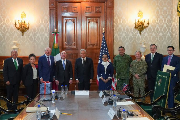 AMLO  se reúne con el secretario de Seguridad Nacional de Estados Unidos, Alejandro Mayorkas