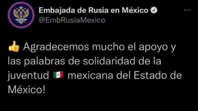 Jóvenes de MORENA apoyan invasión de Rusia a Ucrania; embajada les agradece el respaldo 