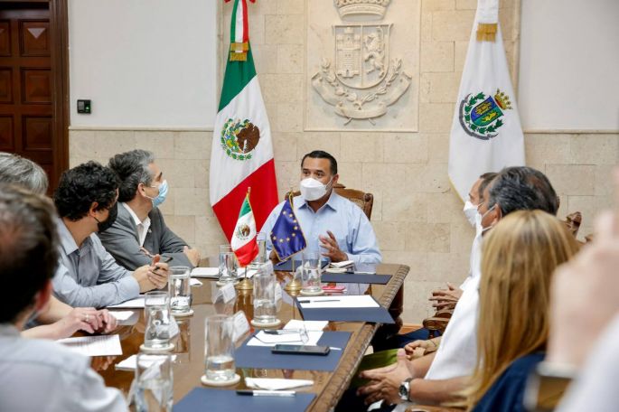 El Alcalde Renán Barrera estrecha lazos con la Unión Europea para impulsar acciones y estrategias en beneficio de las familias meridanas