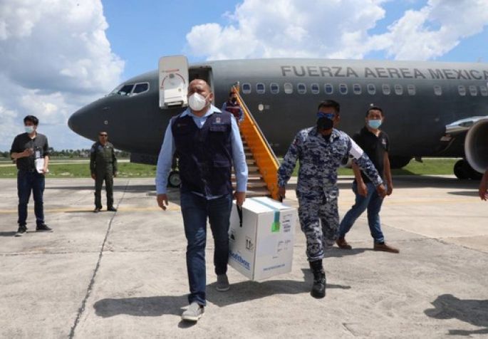 Llegan a Yucatán 36,000 dosis contra el Coronavirus para niñas y niños de 5 a 11 años