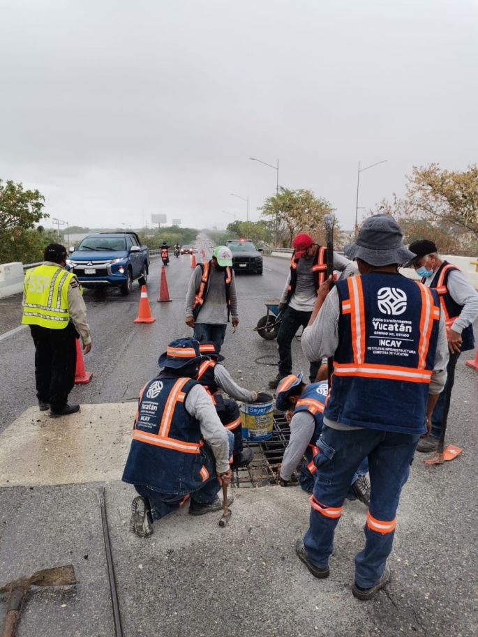 Concluyen obras de mantenimiento en el puente de Caucel, en Periférico