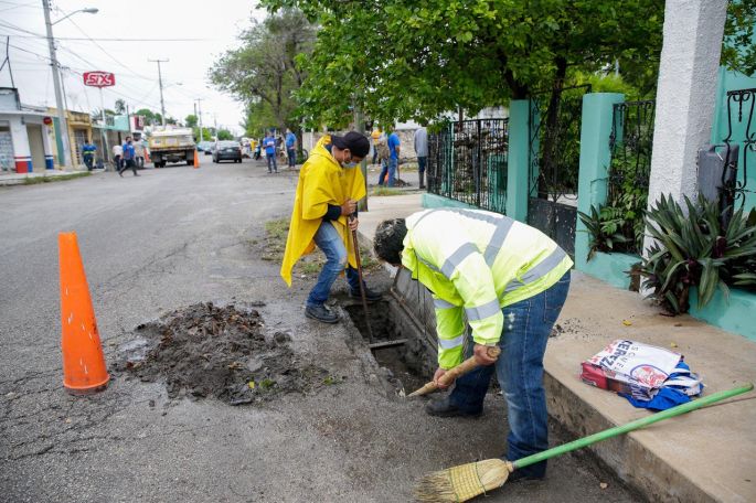 El Ayuntamiento de Mérida mantiene un operativo de vigilancia en la ciudad ante la temporada de lluvias