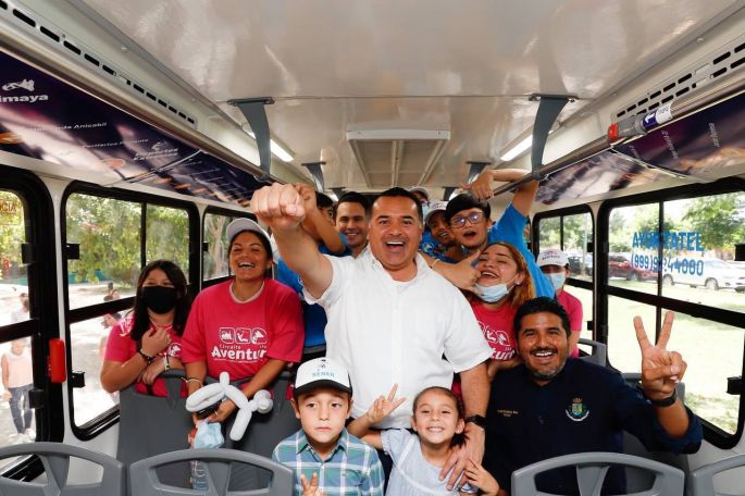 Presentan el “Circuito Aventura”, servicio de traslado gratuito a los parques Centenario, Animaya y Deportes Extremo