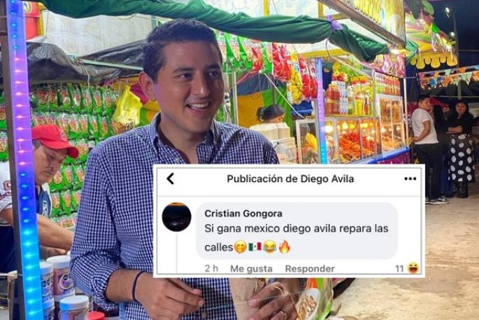 ¡No se pudo!, tekaxeños pedían que reparen los baches si ganaba México a Argentina