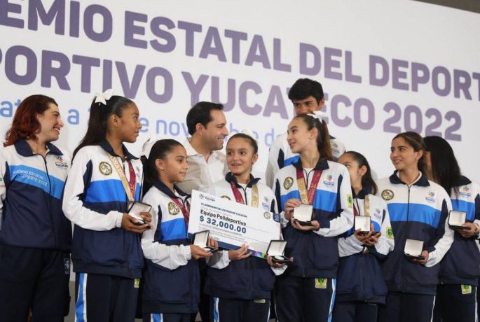 Reconoce el Gobernador Mauricio Vila Dosal a los deportistas yucatecos más destacados con el Premio Estatal del Deporte y el Mérito Deportivo Yucateco