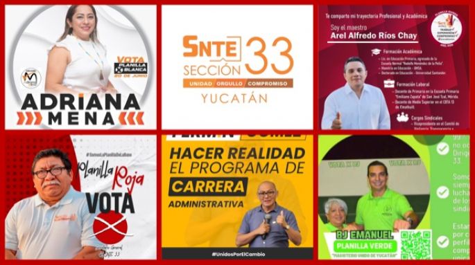 Elecciones en el SNTE Yucatán: una mujer busca la dirigencia; sacan los trapitos sucios de un aspirante